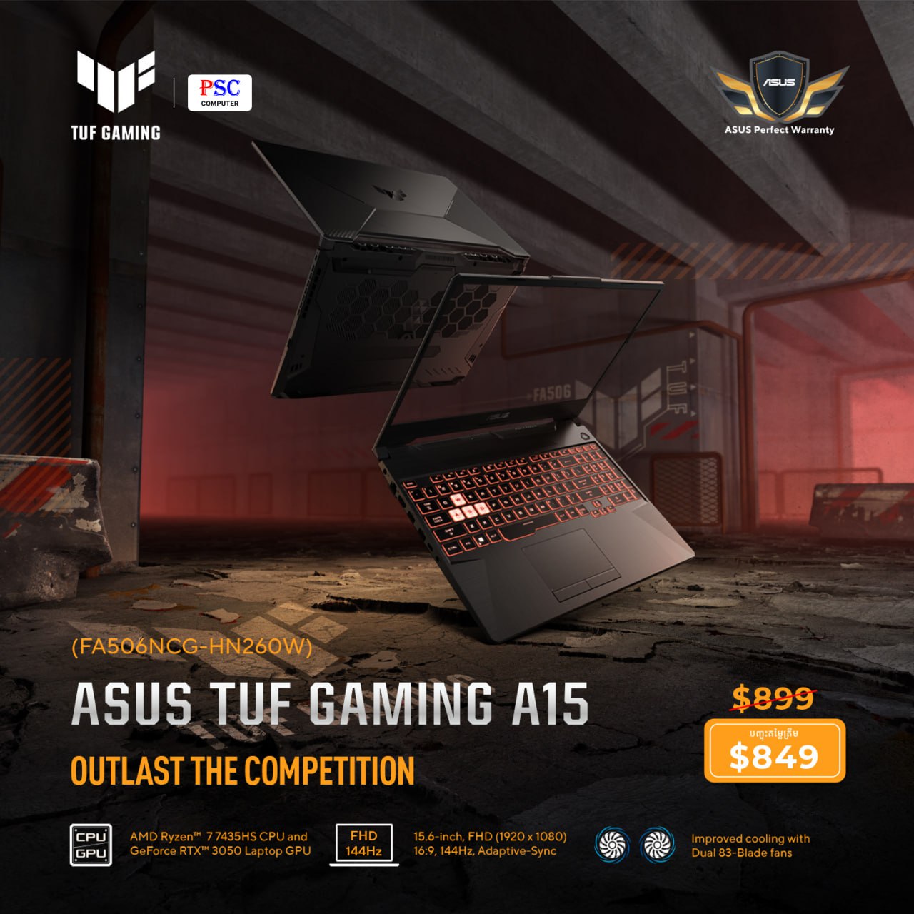 Asus TUF Gaming A15 FA506NCG-HN260W